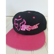 Fox Racing Co Mujers Baseball Cap Pink Black Snapback Headlines Adjustable  eb-60441516